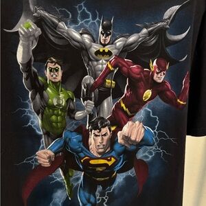 Superhero Graphic Men's Black Tee